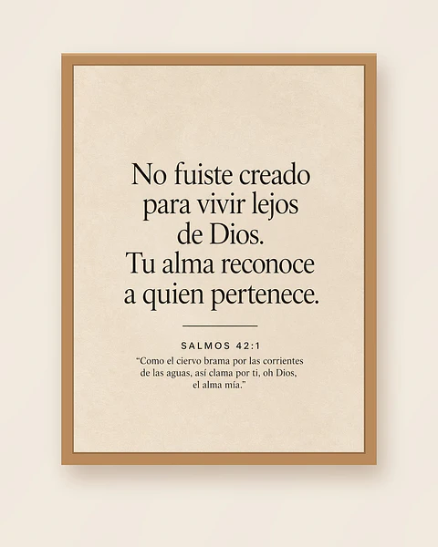 No fuiste creado para vivir lejos de Dios · QS-02