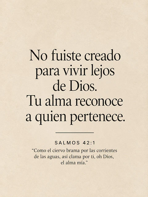 No fuiste creado para vivir lejos de Dios · QS-02