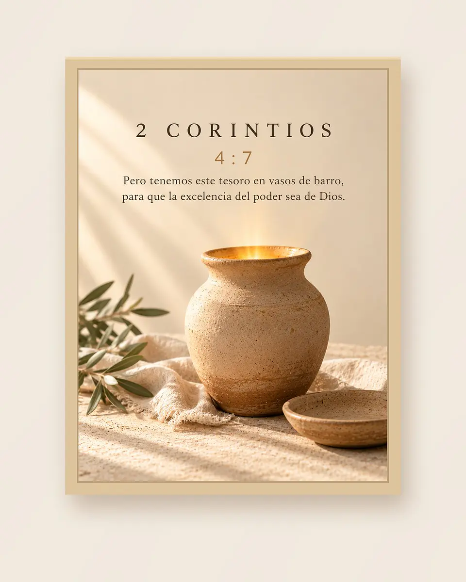 Tenemos este tesoro en vasos de barro · VB-05 3