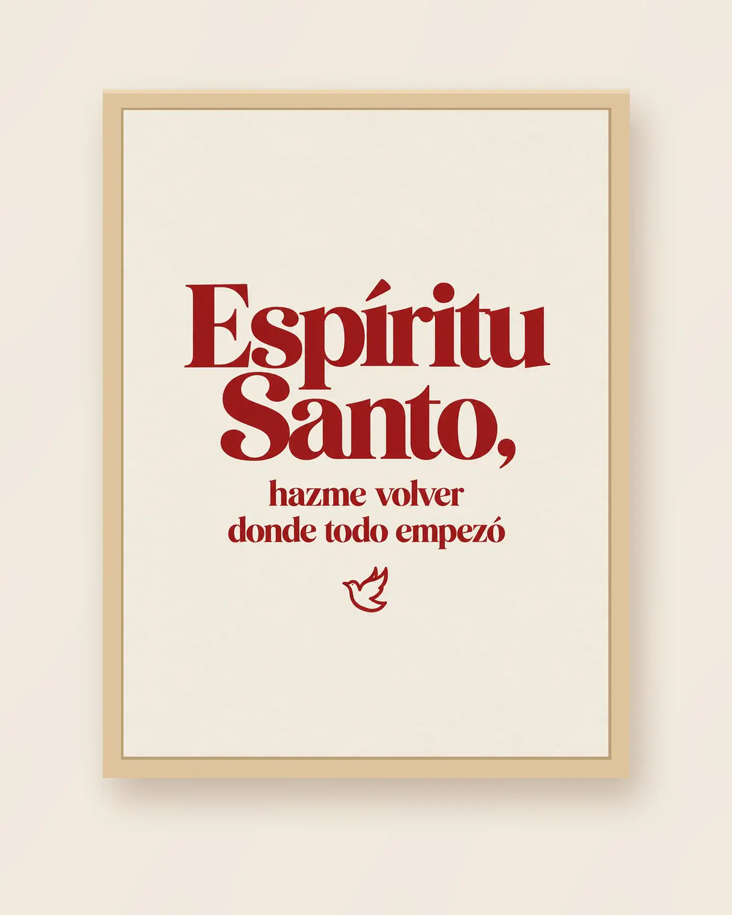 Espíritu Santo, hazme volver donde todo empezó · QS-05 3