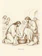 Jesús lava los pies (line art) · ER-09 - Miniatura 2