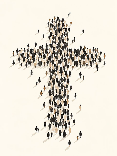 Multitud que forma la cruz · QS-12