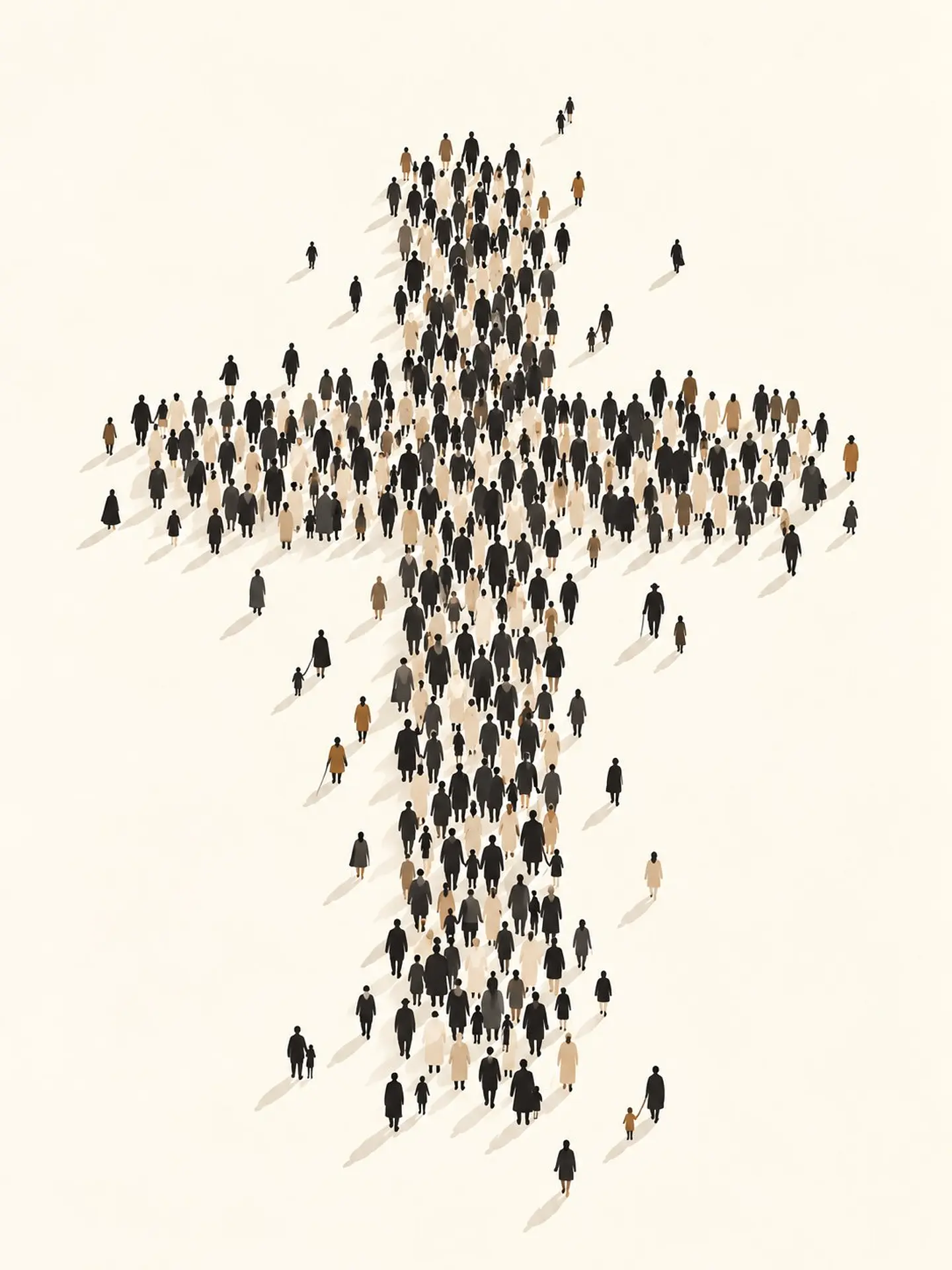 Multitud que forma la cruz · QS-12 2