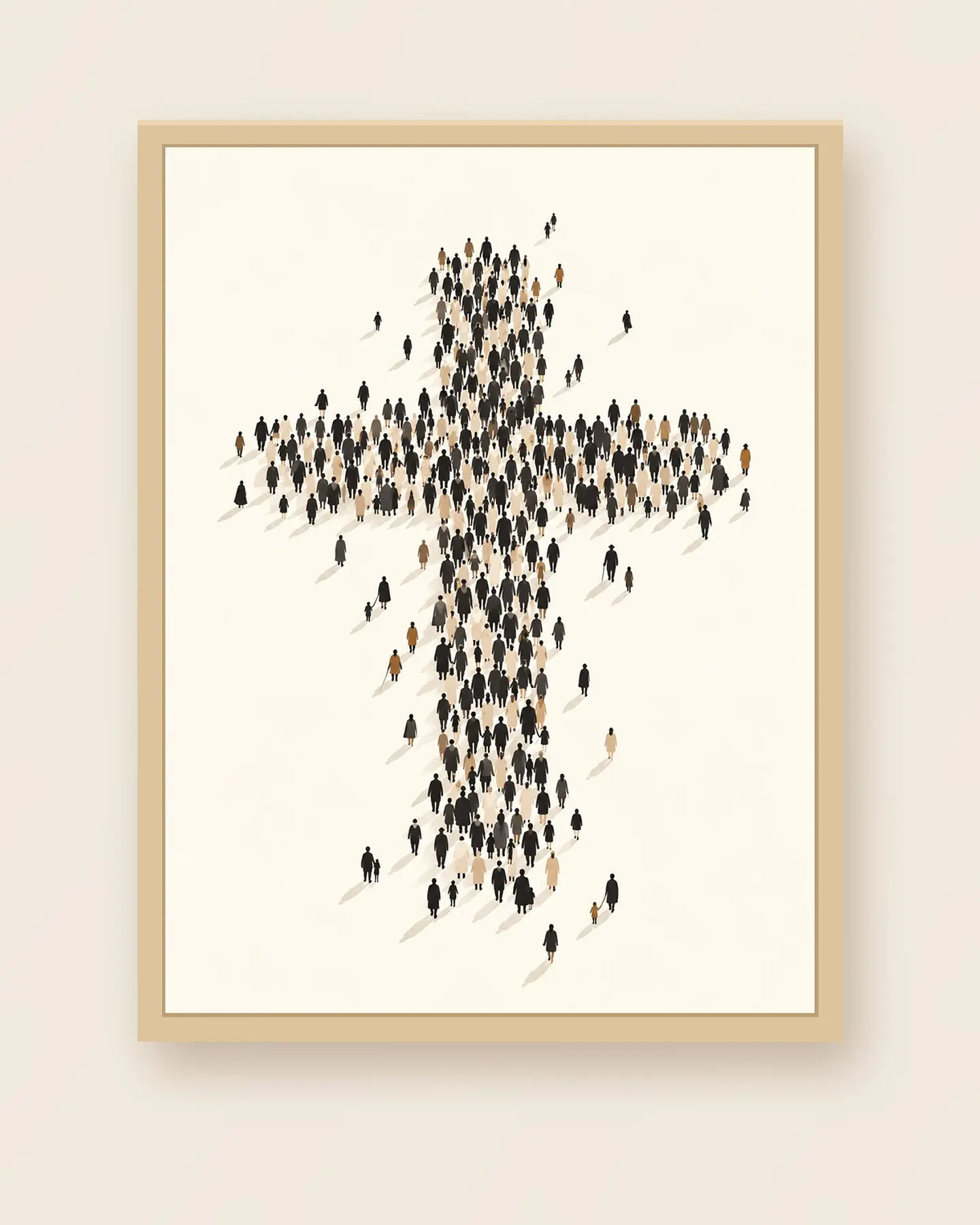 Multitud que forma la cruz · QS-12 3