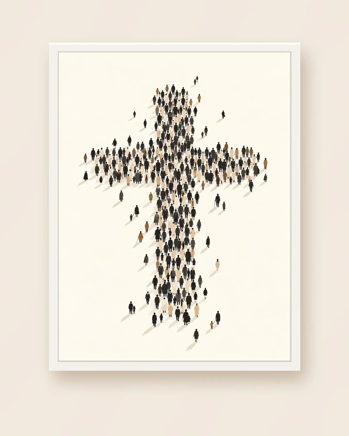 Multitud que forma la cruz · QS-12 4