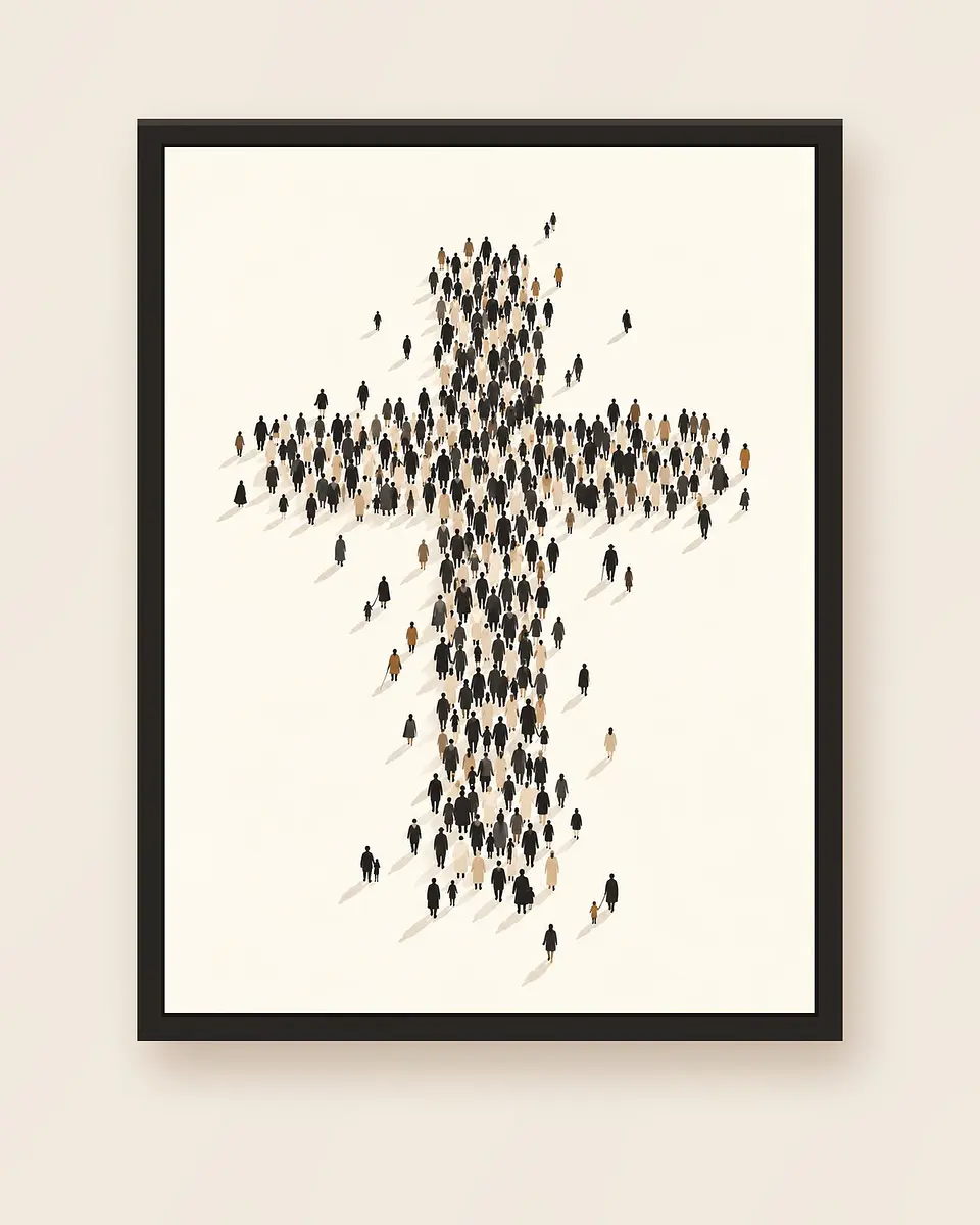 Multitud que forma la cruz · QS-12 5
