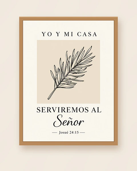 Yo y mi casa serviremos al Señor · BP-01