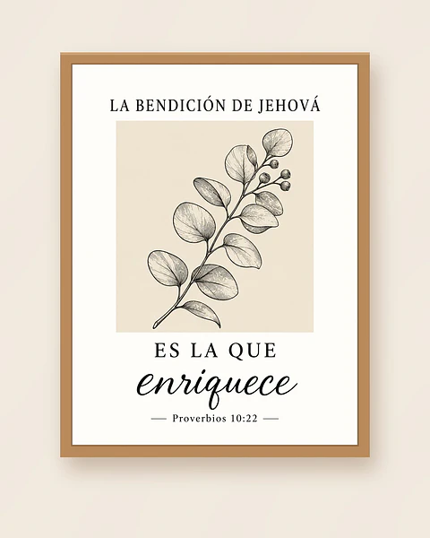La bendición de Jehová es la que enriquece · BP-05