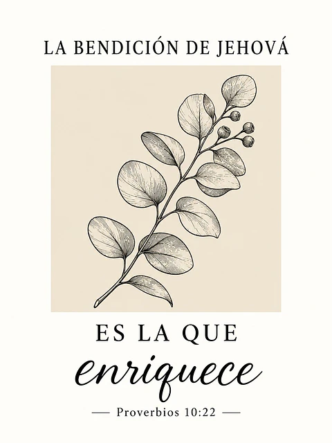 La bendición de Jehová es la que enriquece · BP-05