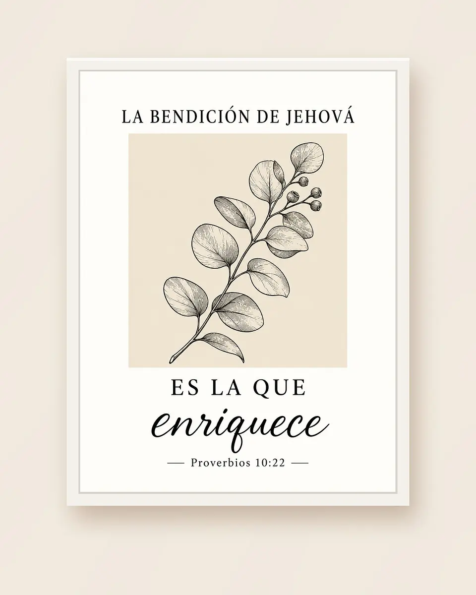 La bendición de Jehová es la que enriquece · BP-05 4