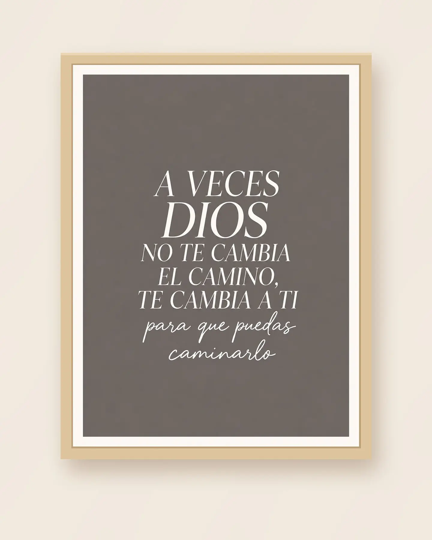 A veces Dios no te cambia el camino, te cambia a ti · QS-08 3
