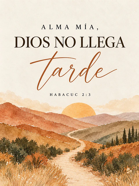 Alma mía, Dios no llega tarde · AM-03