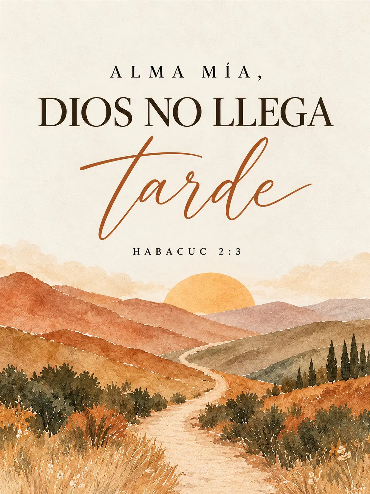 Alma mía, Dios no llega tarde · AM-03 2