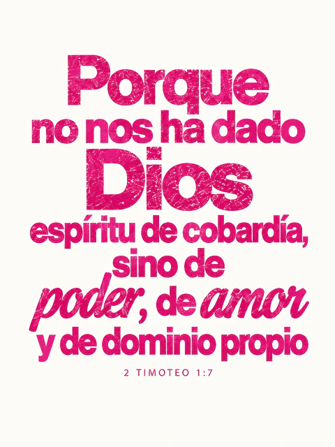 No nos ha dado Dios espíritu de cobardía · QS-09