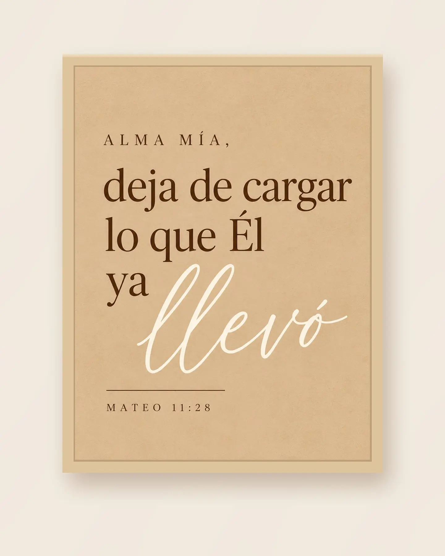 Alma mía, deja de cargar lo que Él ya llevó · AM-04 3