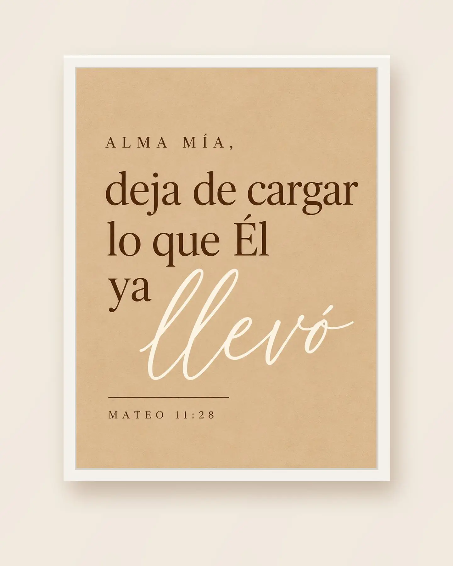 Alma mía, deja de cargar lo que Él ya llevó · AM-04 4