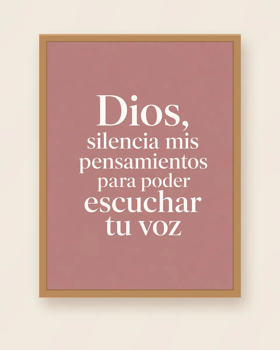 Dios, silencia mis pensamientos para poder escuchar Tu voz · PC-02 1