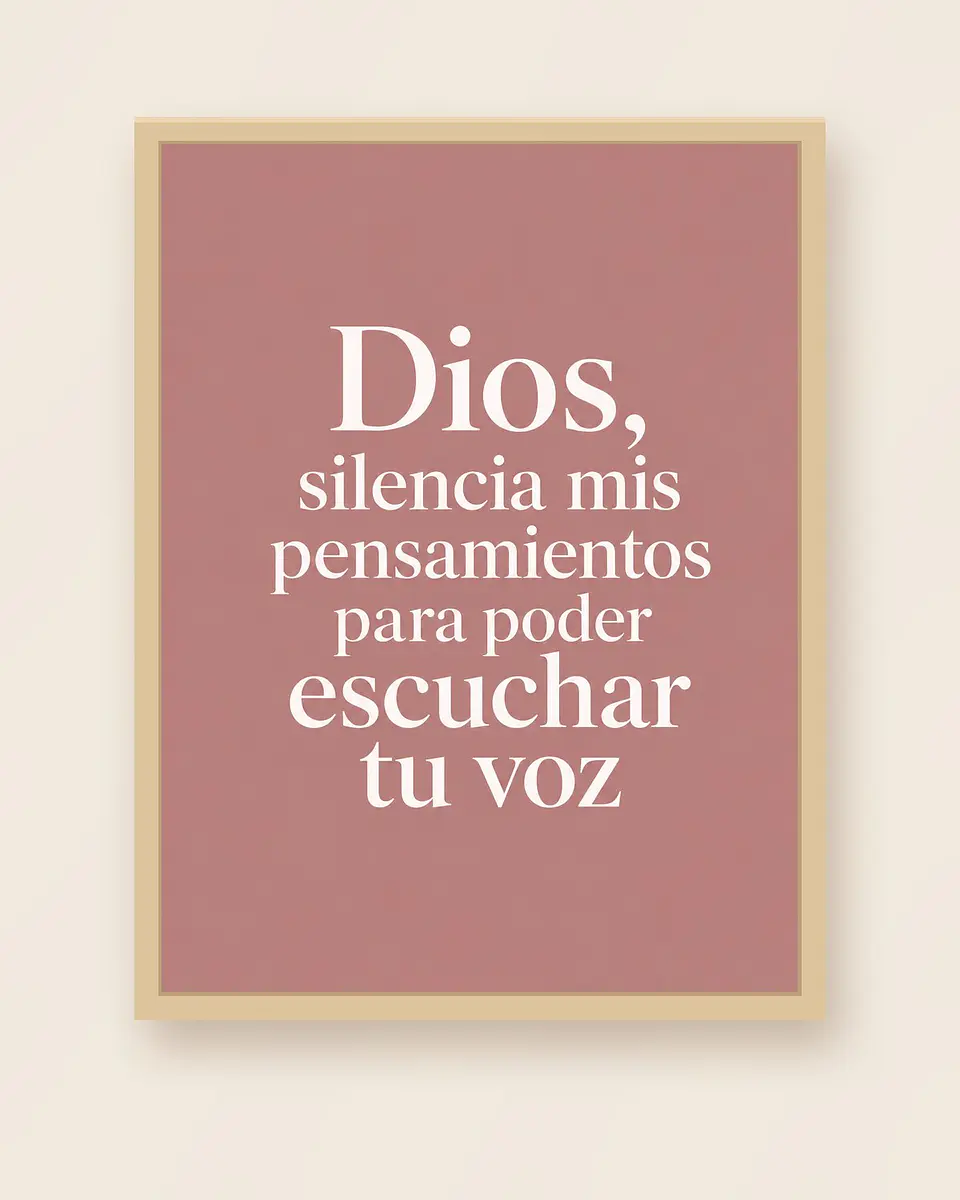 Dios, silencia mis pensamientos para poder escuchar Tu voz · PC-02 3