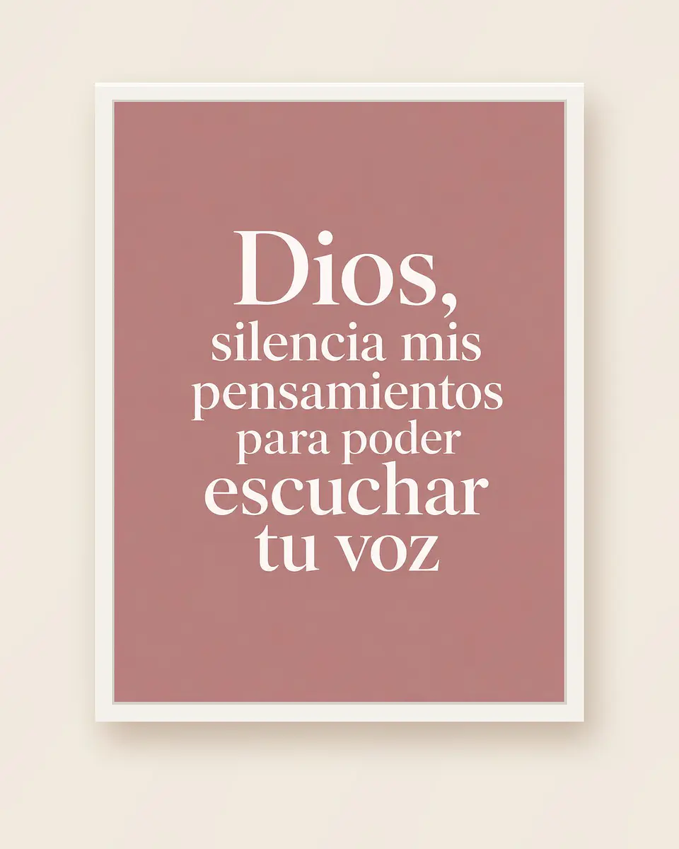 Dios, silencia mis pensamientos para poder escuchar Tu voz · PC-02 4
