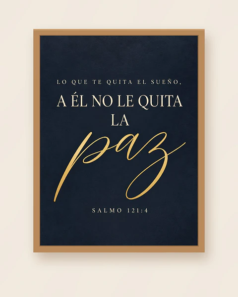 Lo que te quita el sueño, a Él no le quita la paz · PC-05