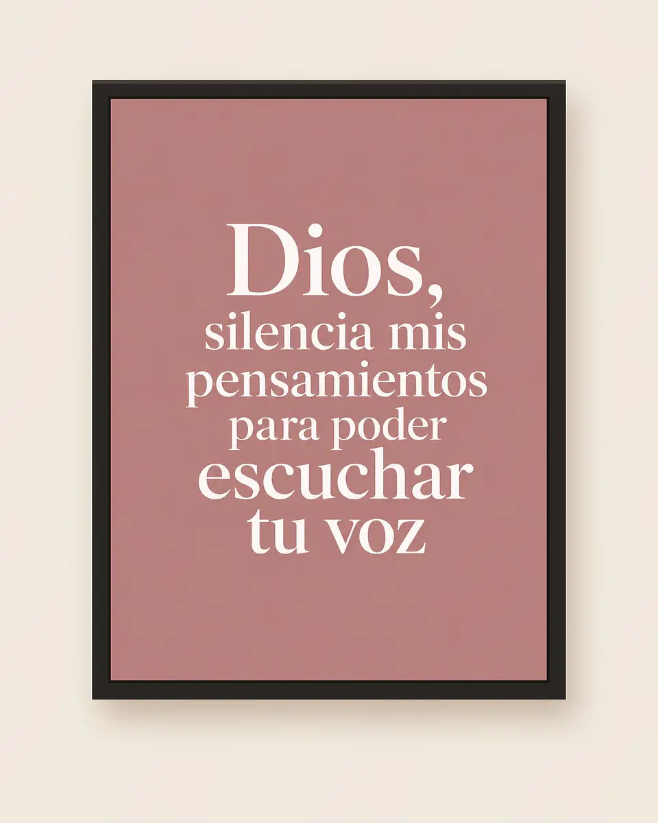 Dios, silencia mis pensamientos para poder escuchar Tu voz · PC-02 5