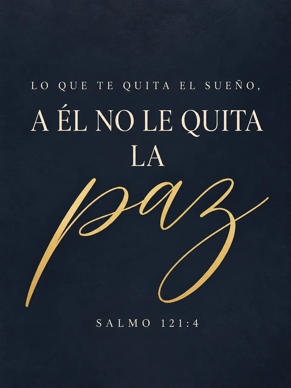 Lo que te quita el sueño, a Él no le quita la paz · PC-05 2