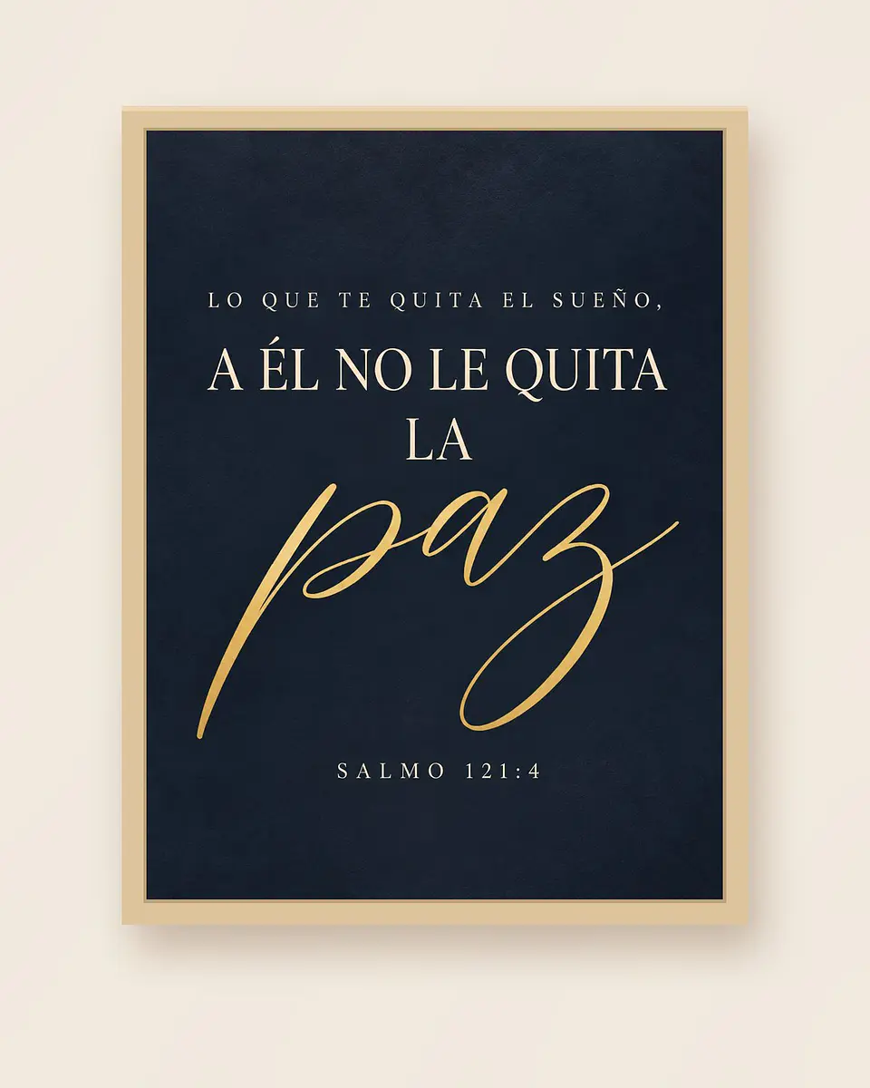 Lo que te quita el sueño, a Él no le quita la paz · PC-05 3