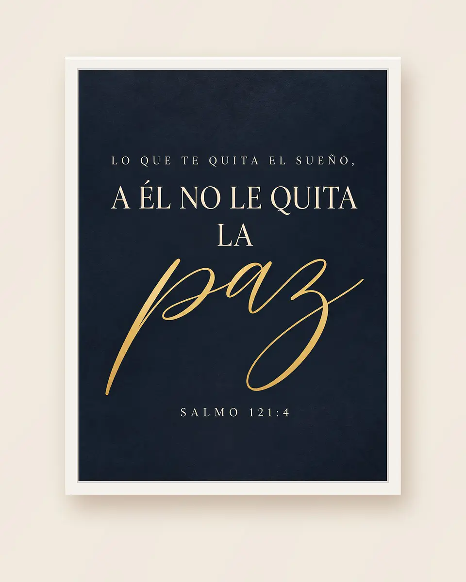 Lo que te quita el sueño, a Él no le quita la paz · PC-05 4