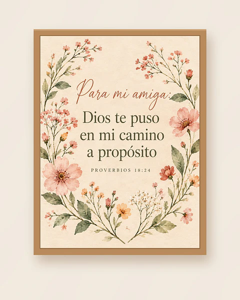 Para mi amiga: Dios te puso en mi camino a propósito · RG-03