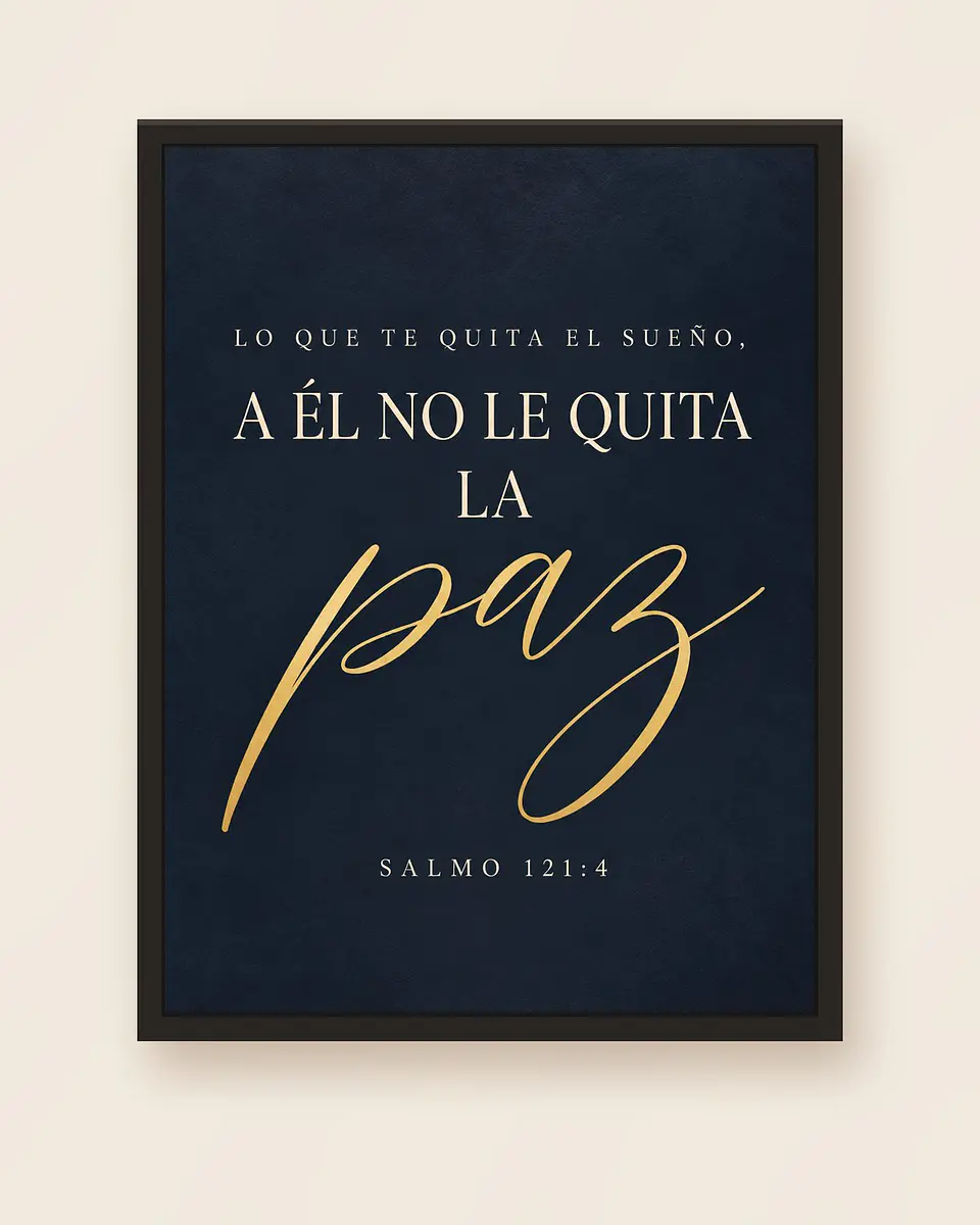 Lo que te quita el sueño, a Él no le quita la paz · PC-05 5