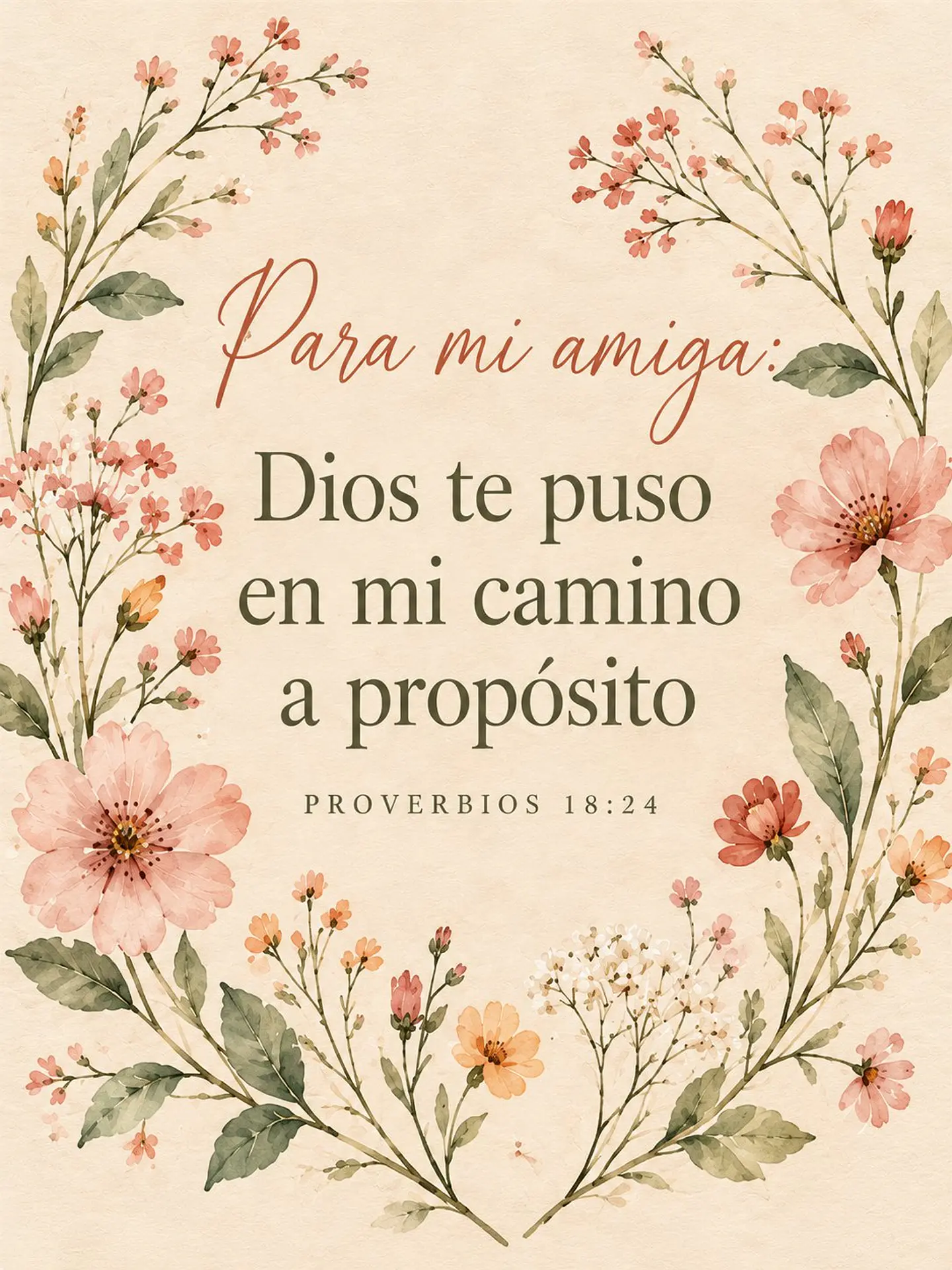 Para mi amiga: Dios te puso en mi camino a propósito · RG-03 2