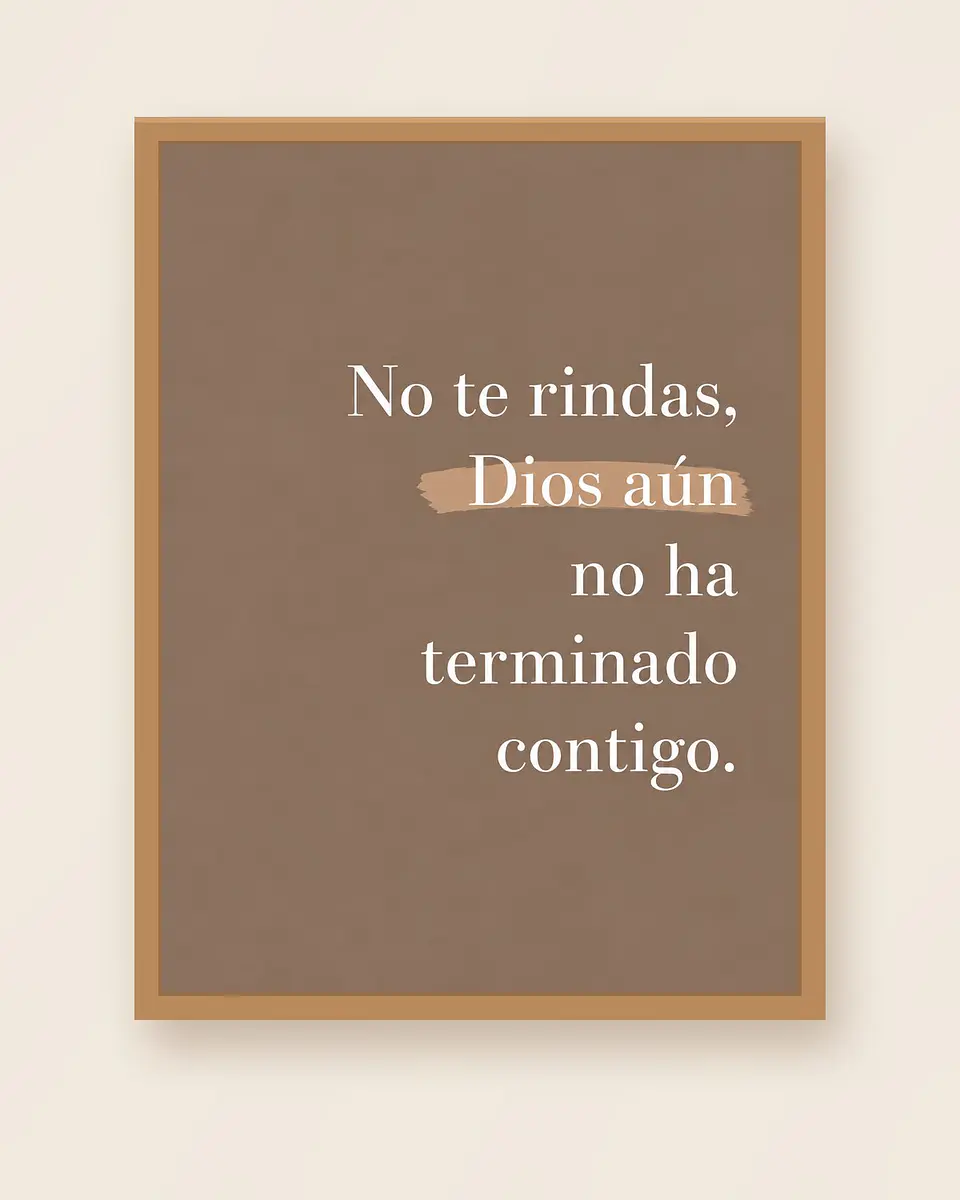 No te rindas, Dios aún no ha terminado contigo · ES-07 1