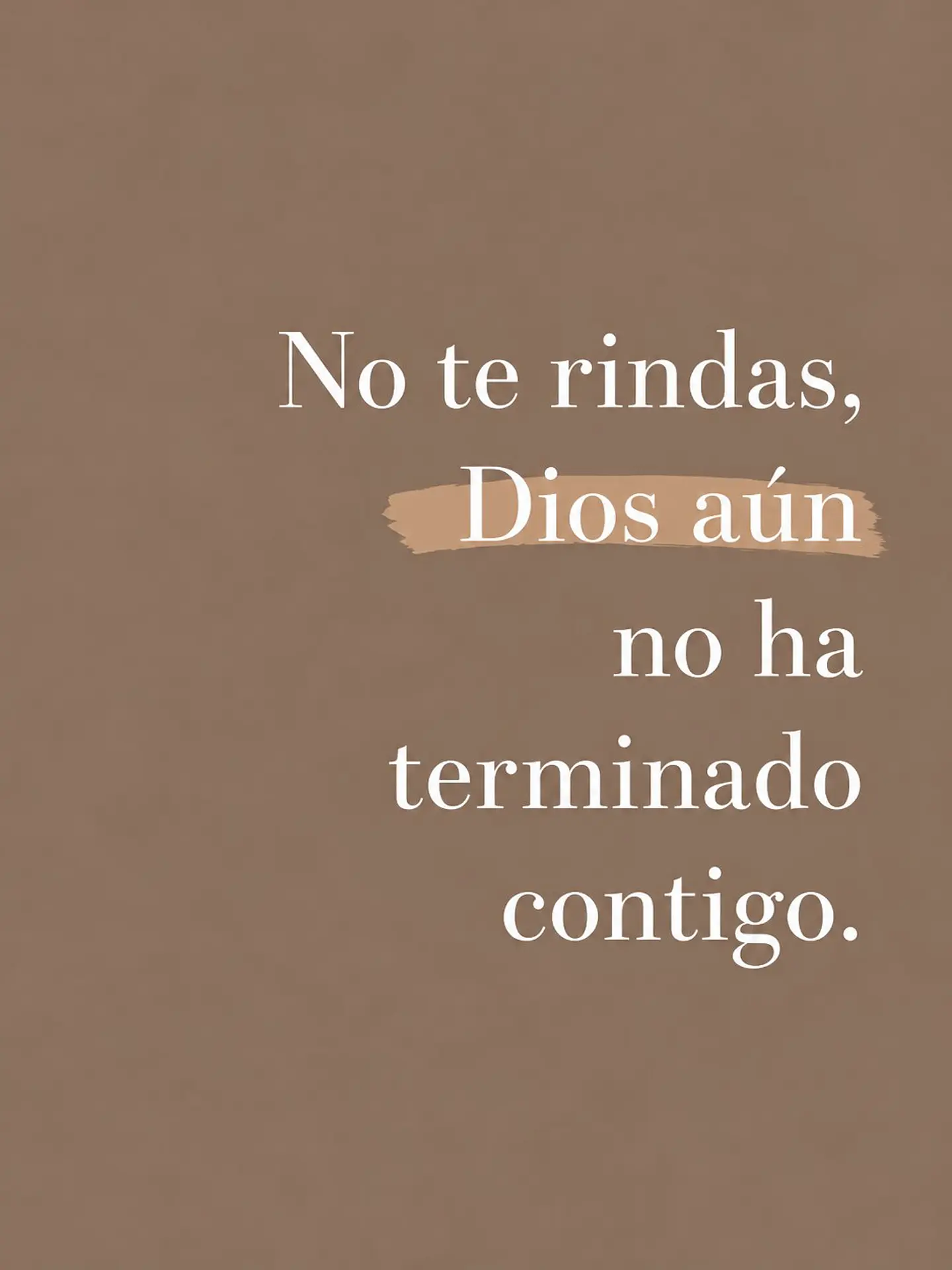 No te rindas, Dios aún no ha terminado contigo · ES-07 2