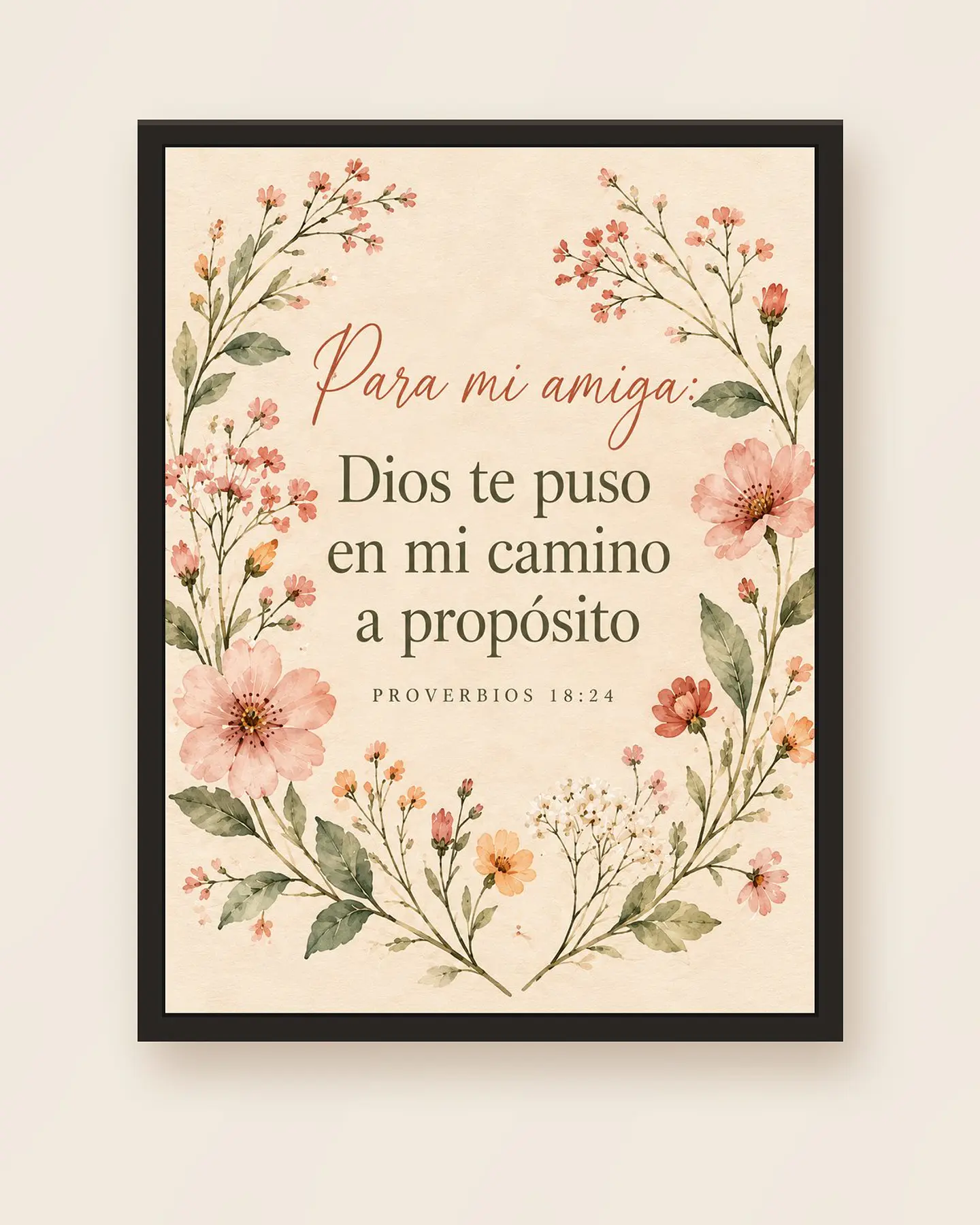 Para mi amiga: Dios te puso en mi camino a propósito · RG-03 5