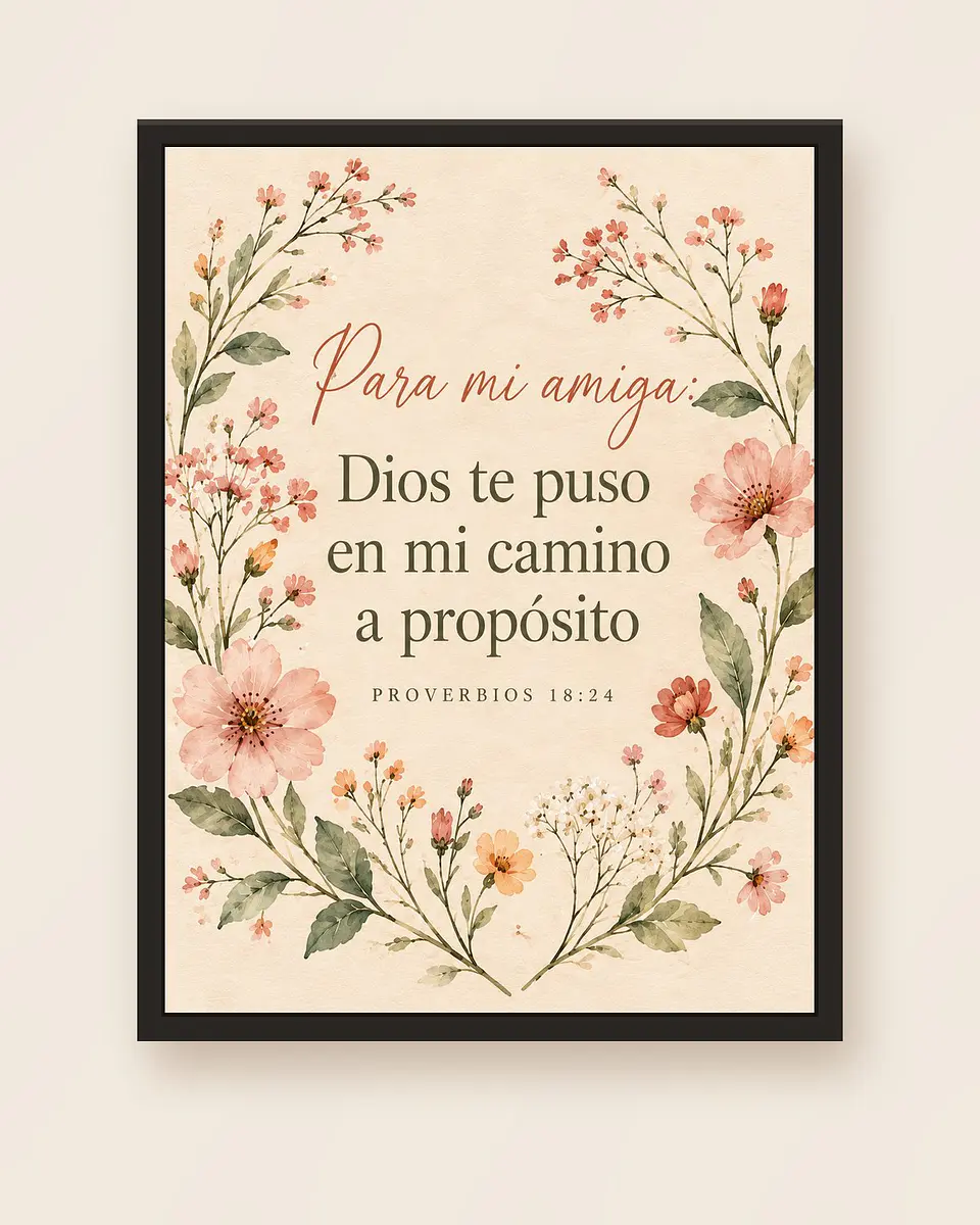 Para mi amiga: Dios te puso en mi camino a propósito · RG-03 5