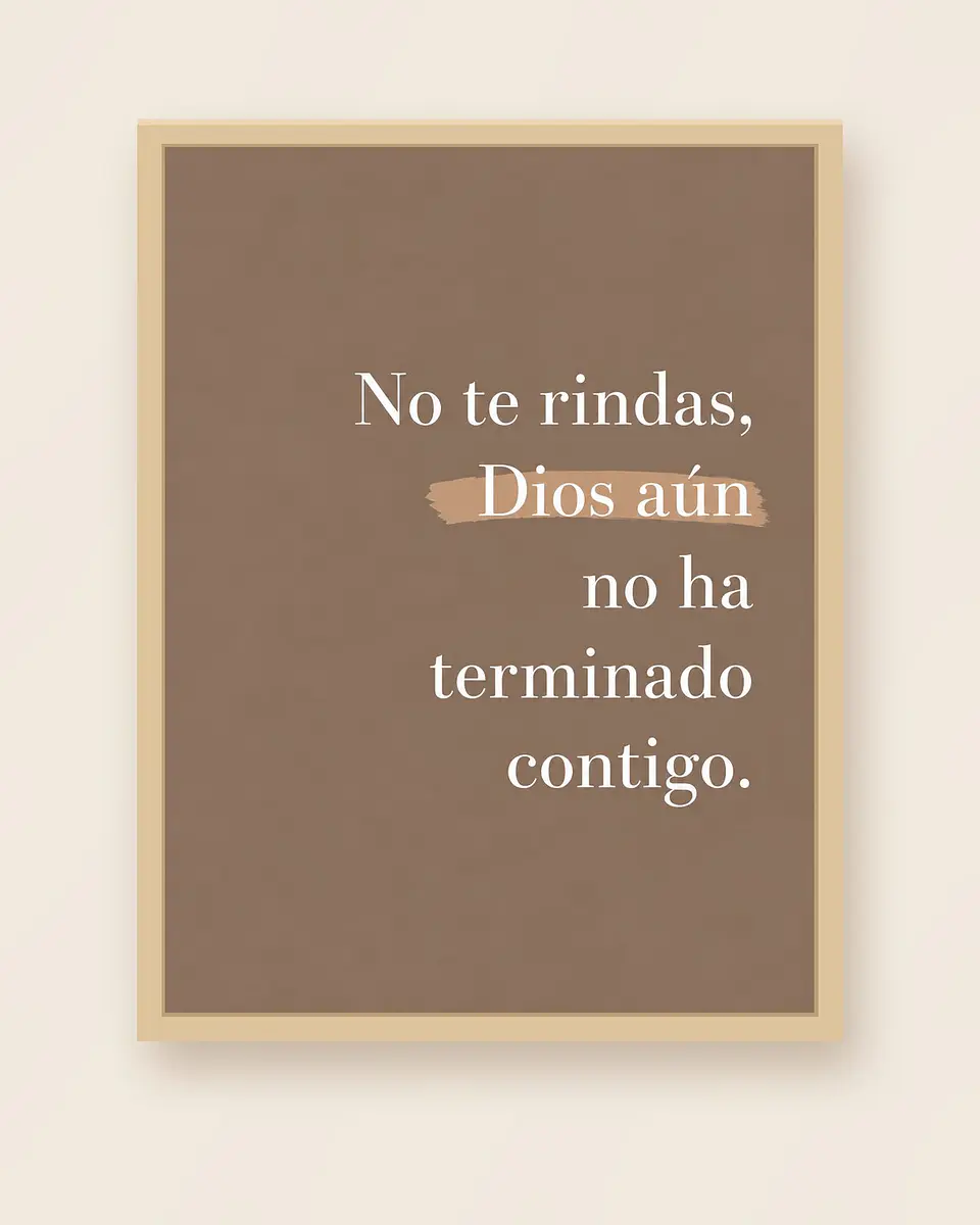 No te rindas, Dios aún no ha terminado contigo · ES-07 3