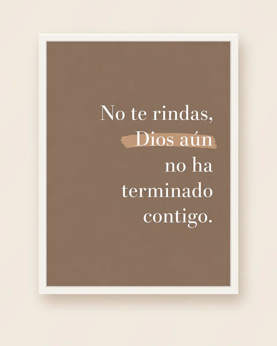 No te rindas, Dios aún no ha terminado contigo · ES-07 4
