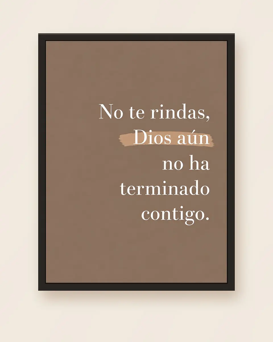 No te rindas, Dios aún no ha terminado contigo · ES-07 5
