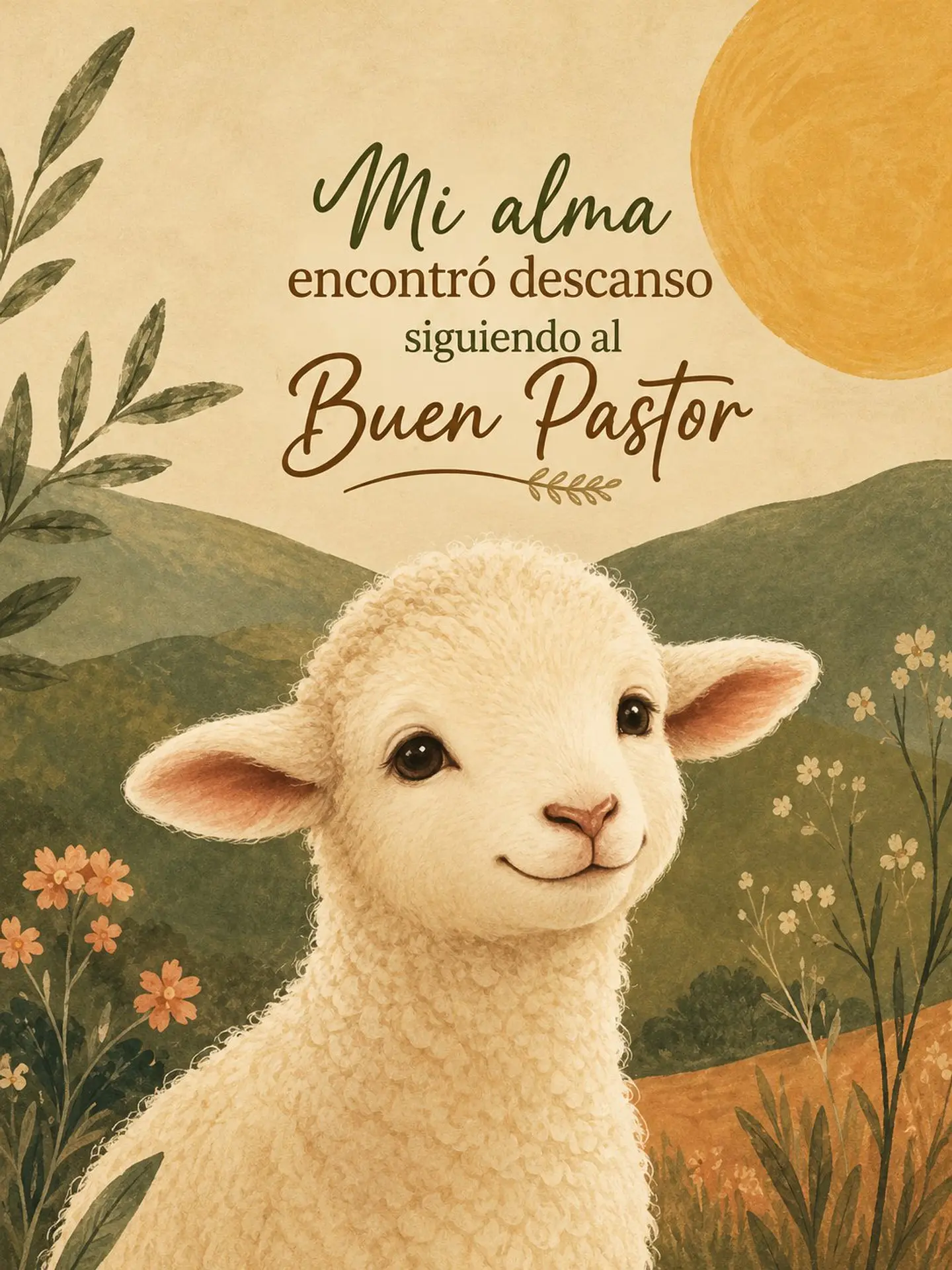 Mi alma encontró descanso siguiendo al Buen Pastor (cordero) · SF-01 2