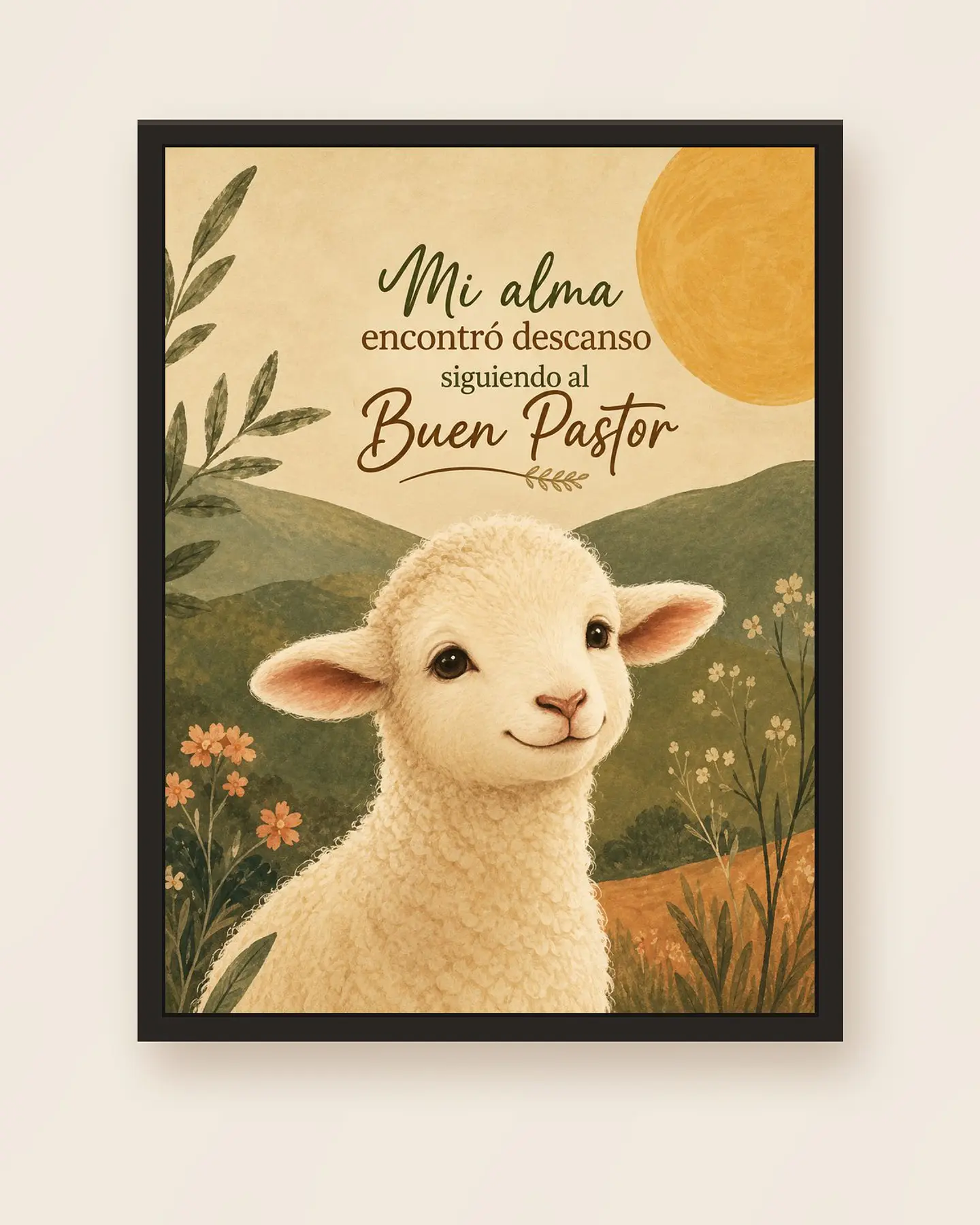 Mi alma encontró descanso siguiendo al Buen Pastor (cordero) · SF-01 5