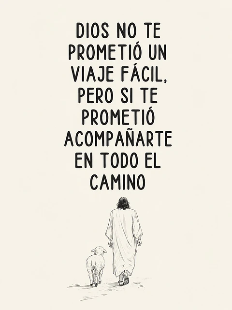 Dios no te prometió un viaje fácil, pero sí acompañarte · ES-11