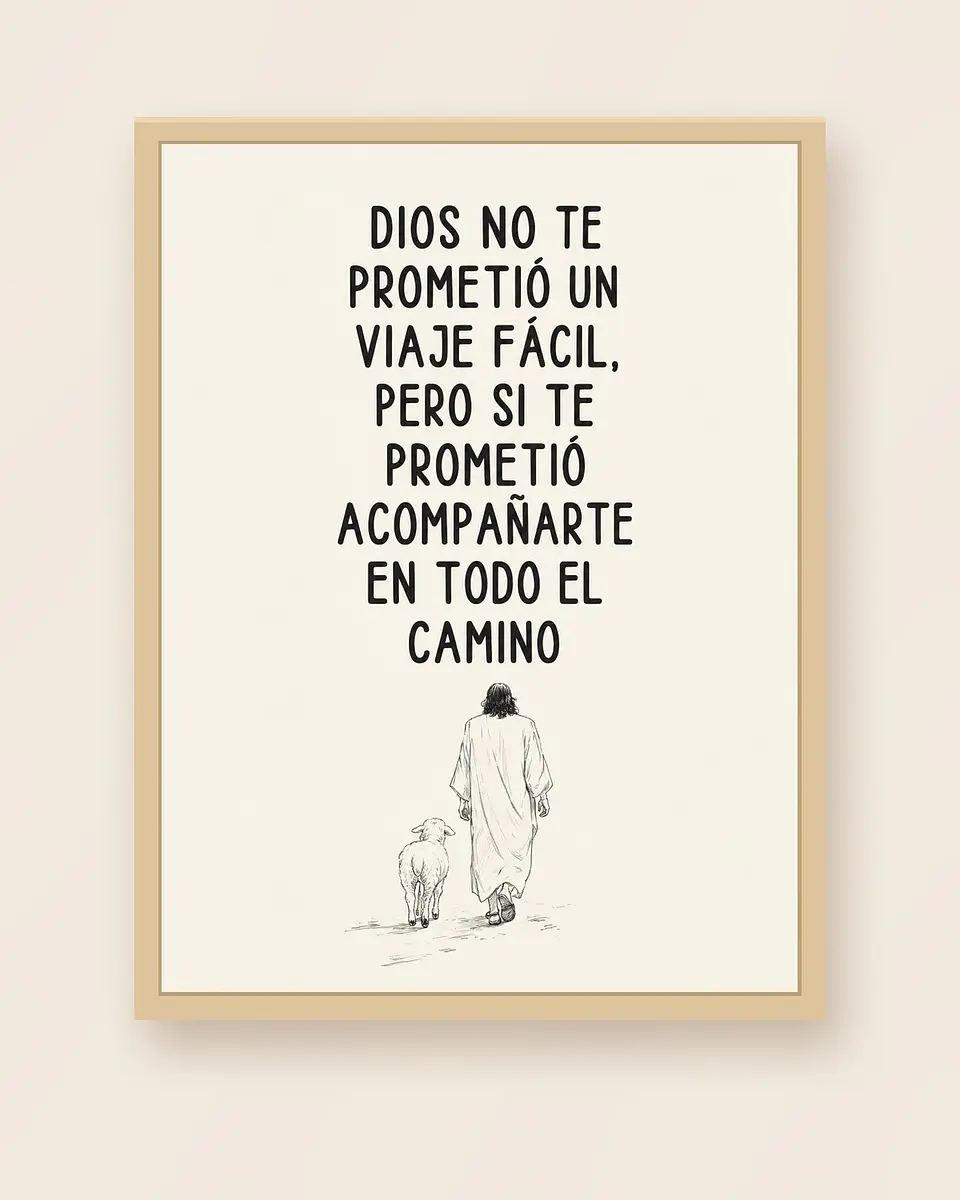 Dios no te prometió un viaje fácil, pero sí acompañarte · ES-11 3