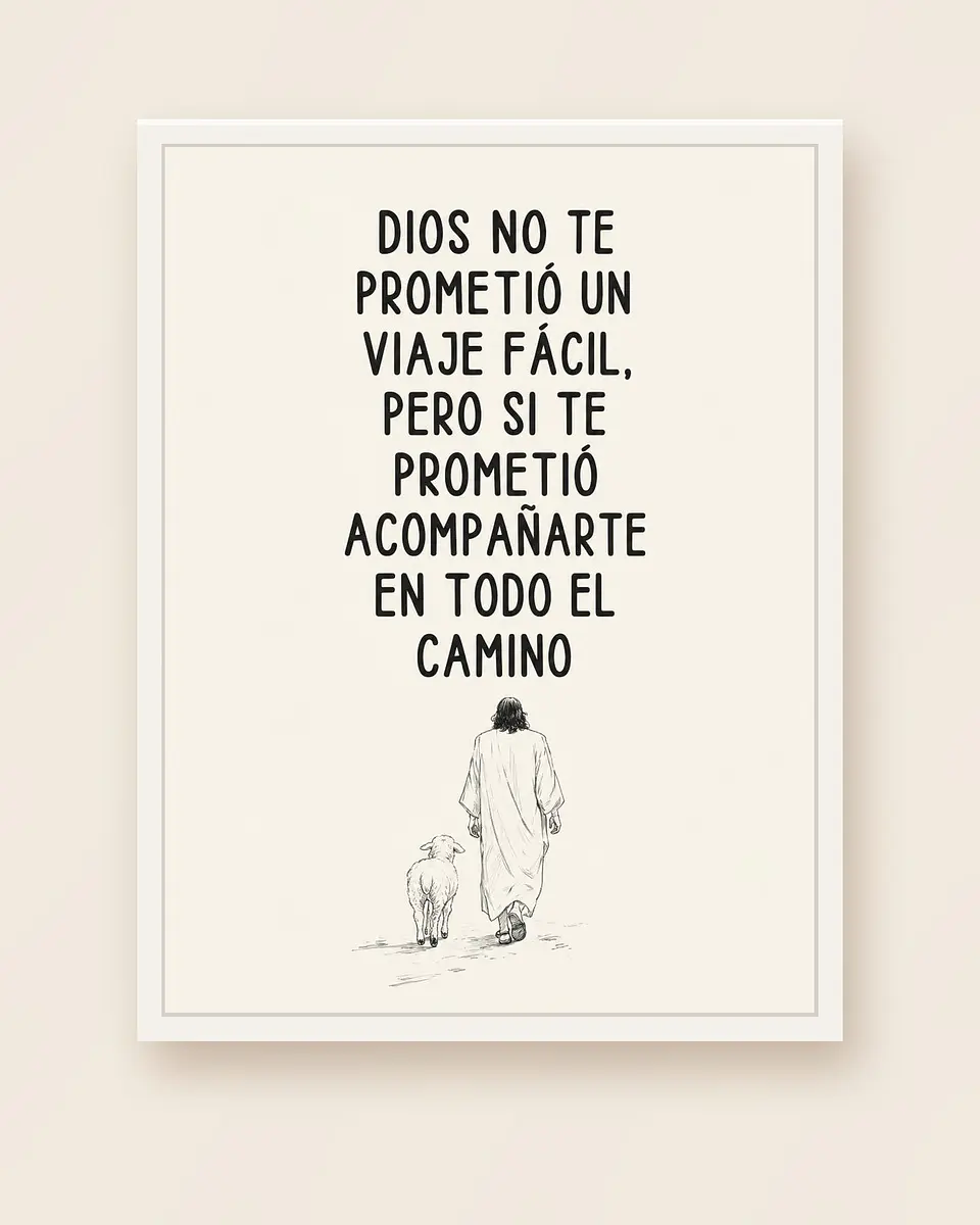 Dios no te prometió un viaje fácil, pero sí acompañarte · ES-11 4