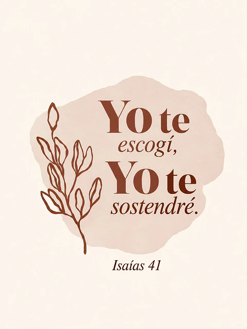 Yo te escogí, yo te sostendré · QS-06