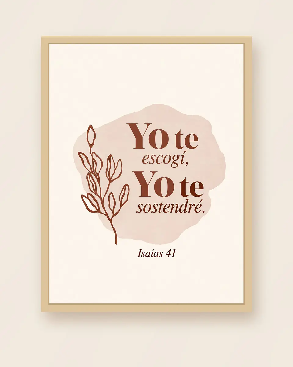 Yo te escogí, yo te sostendré · QS-06 3