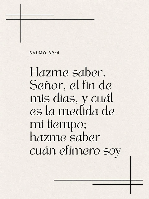 Hazme saber, Señor, el fin de mis días · QS-07