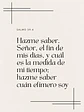 Hazme saber, Señor, el fin de mis días · QS-07 - Miniatura 2
