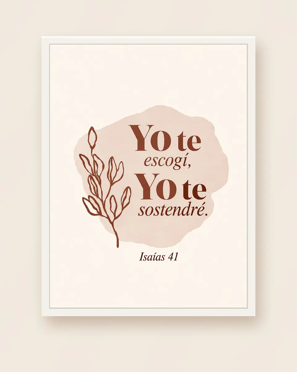 Yo te escogí, yo te sostendré · QS-06 4