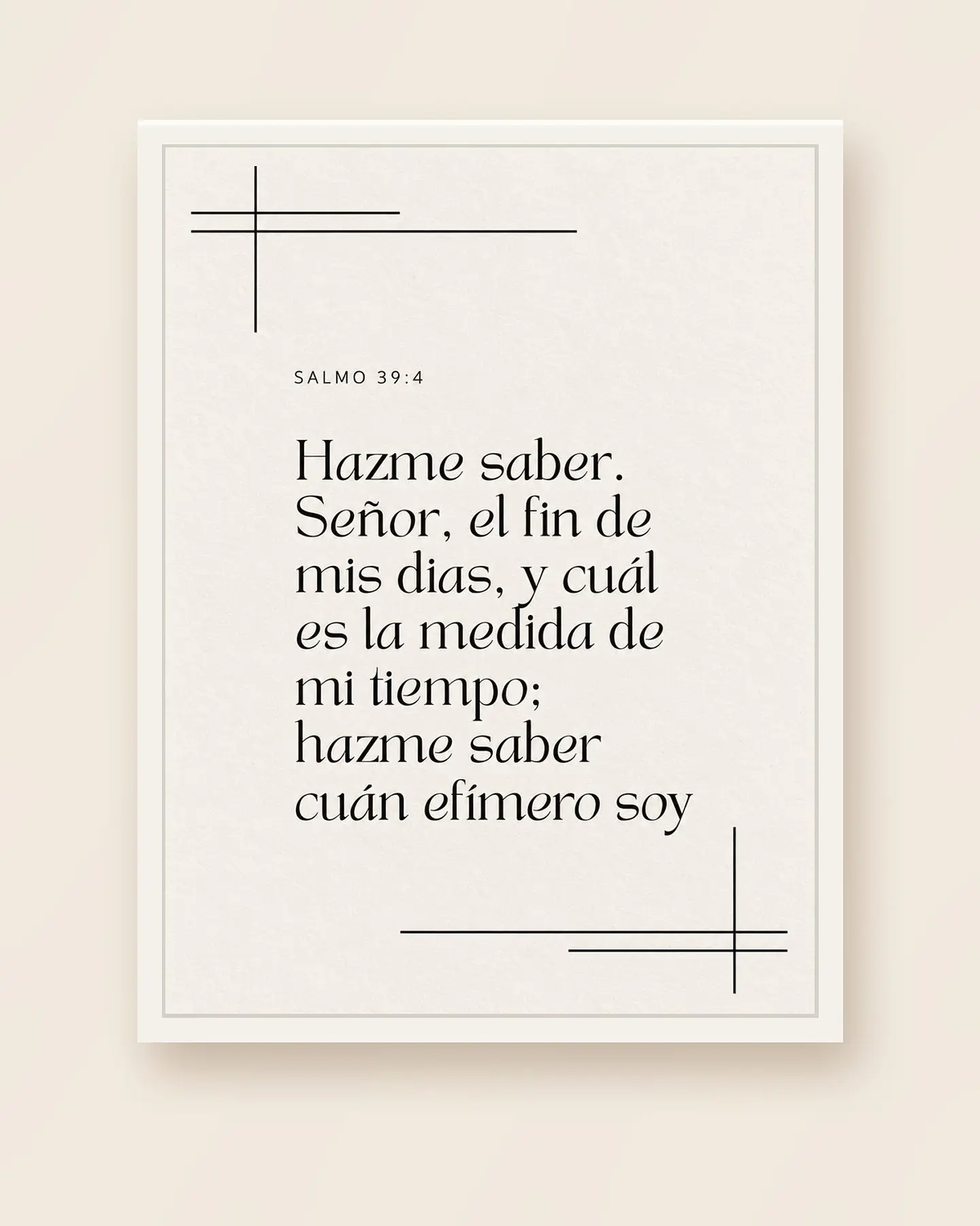 Hazme saber, Señor, el fin de mis días · QS-07 4