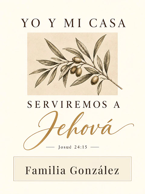 Familia: Yo y mi casa serviremos a Jehová · PZ-01